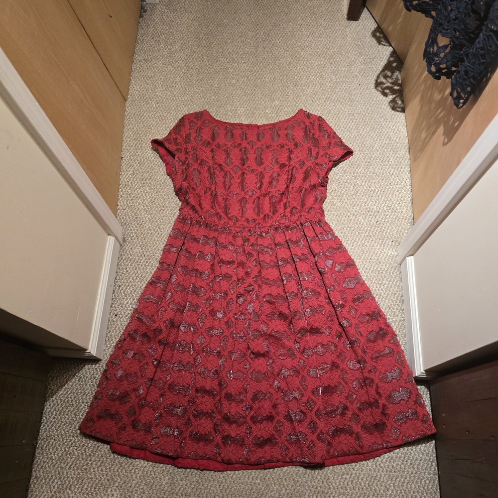 Moulinette Soeurs Vibrant Red Dress